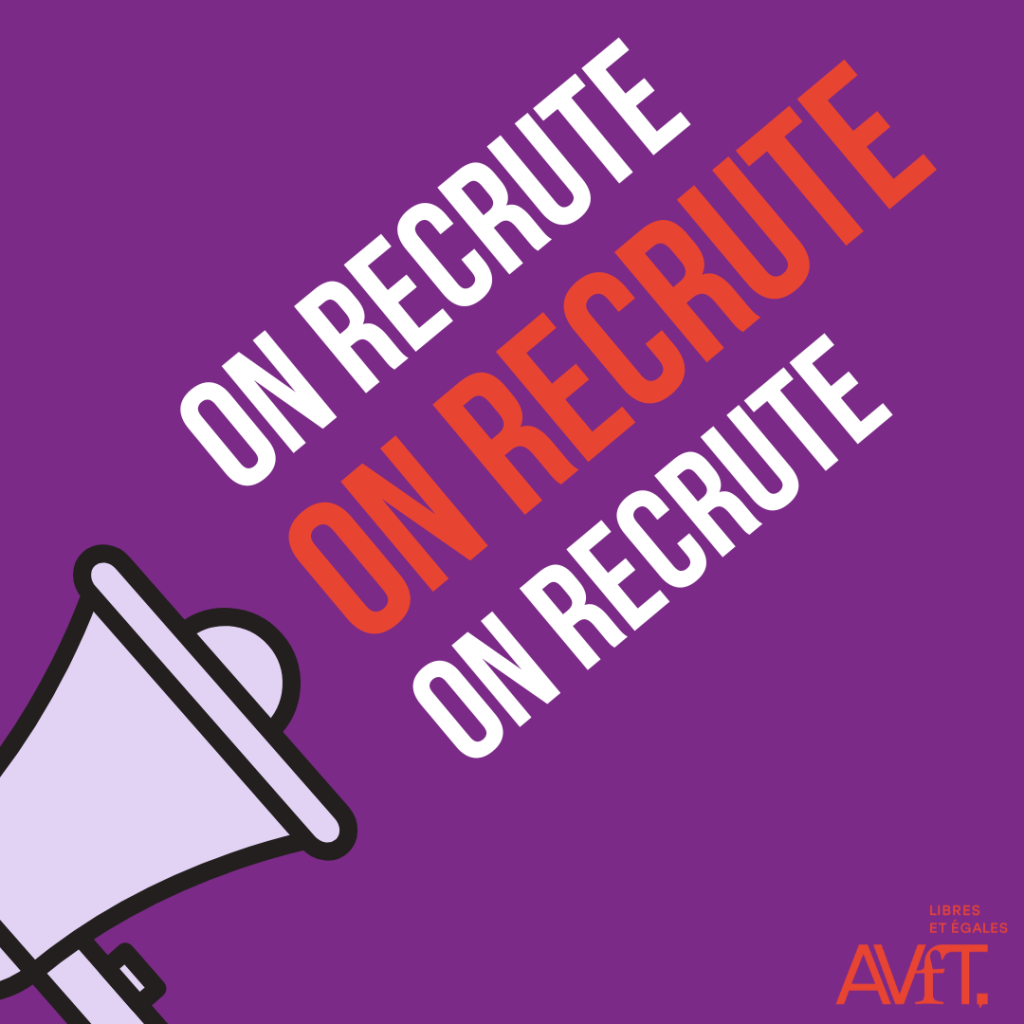 Jaune mégaphone recrutement publication instagram carré